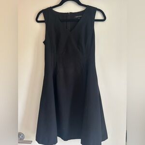 Banana Republic Black V-Neck Mini Dress